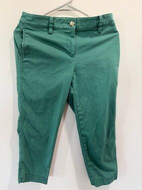 Talbots Emerald Green Cropped Pants